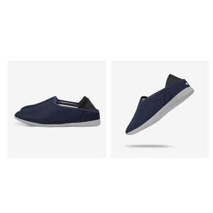 Mahabis Summer In Nora Navy x Larvik Grey Slipper Size EU 41 9.5-10